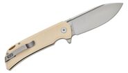 Petrified Fish PFB05 Tunny Satin 14C28N White G10 PFB05WS - KNIFESTOCK