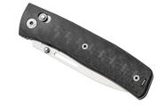 LionSteel NINI Folding knife M390 satin blade, full CARBON FIBER handle NN1CF - KNIFESTOCK
