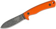 Esee Ashley Emerson Hunting Knife, 1095 Steel, Orange G10, Leather Sheath Esee-AGK-OR - KNIFESTOCK