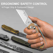 Kizer Drop Bear Utility Azo SK5 &amp; 5Cr15 Micarta V3619JA7 - KNIFESTOCK