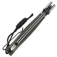 CJRB Glacier Grün, Stonewashed Stahl + Micarta - J1961-BMGN - KNIFESTOCK