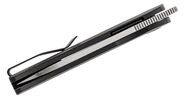 Petrified Fish PFE05S Flavorist Satin K110 Black Micarta PFE05SDMS - KNIFESTOCK