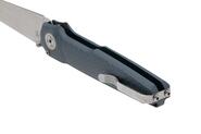 MKM MIURA – CPM Magnacut SW bld - SOLID Grey Alu hdl, BUTTON LOCK - REV. S/S CLIP MK MI-AGY - KNIFESTOCK
