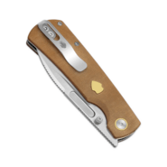 Kizer Retro | Nitro-V | Micarta &amp; Brass | - KNIFESTOCK