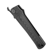 Petrified Fish PFB04 Tena Black Stonewashed D2 Carbon Fiber PFB04CDW - KNIFESTOCK