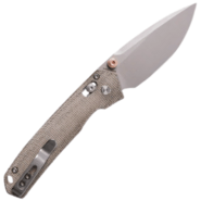 Vosteed Mini Psyop Elmax Bead Blast Stonewash Green Norplex UltreX™ Micarta A230 - KNIFESTOCK