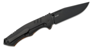 Bestech KEEN II S35VN, Black Stonewashed, Black orange G10+Titanium, Black+Orange BT2301F - KNIFESTOCK