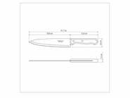 Tramontina Dynamic Kitchen Knife 20cm, Wood handle 22315/108 - KNIFESTOCK