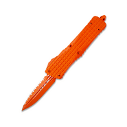 Microtech COMBAT TROODON D/E FULL SERRATE FRAG CERAKOTE ORANGE SIGNATURE SERIES - KNIFESTOCK