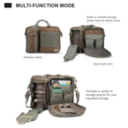 Magforce Recruit Briefcase - waxed cotton Brown #W0343BR - KNIFESTOCK