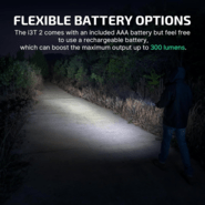 Olight i3T 2 LED Flashlight (OD Green) - KNIFESTOCK