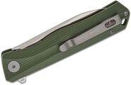 Petrified Fish PF818 Forward Satin D2 Green Micarta PF818GRMS - KNIFESTOCK
