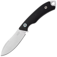 MKM POCKET TANGO 1 – MAGNACUT MUK SW Fixed bld, BLK G10 hdl, +POCKET LEATHER SHEATH - KNIFESTOCK