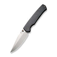 WE Evoke Black Titanium Handle Silver Bead Blasted CPM 20CV Blade WE21046-1 - KNIFESTOCK