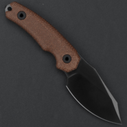 Kunwu STIFFY D. Brown Micarta, VANADIS 4 DLC - KNIFESTOCK