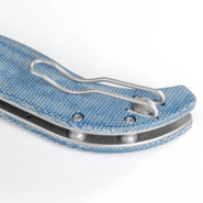 Vosteed Naga S35VN Satin Blue Norplex UltreX™ Micarta A3901 - KNIFESTOCK