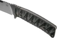 Fox Knives PRO-HUNTER FIXED STONEWASHED BLD- MICARTA BLACK CANVAS HDL FX-131 MBSW - KNIFESTOCK