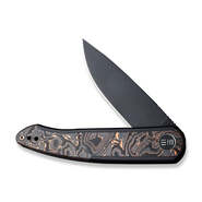 WE KNIFE Smooth Sentinel Black, Copper Titanium,CF/Black Stonewashed  CPM 20CV WE20043-6 - KNIFESTOCK