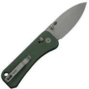 WE Green Canvas Micarta HandleGray Stonewashed CPM S35VN BladeCrossbar Lock WE - KNIFESTOCK