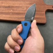 GEO D2 Black Stonewashed, G10 Blue, Liner lock GEO2102A - KNIFESTOCK