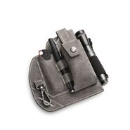 MKM EDC BELT ORGANIZER SHEATH – GREY 100% VEGETABLE TANNED LEATHER IN TUSCANY MK BOLS-1 - KNIFESTOCK