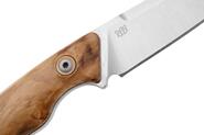 MKM POCKET TANGO 2 – MAGNACUT LAMBSF. Satin Fixed bld, manico in OLIVE WOOD, +POCKET L - KNIFESTOCK