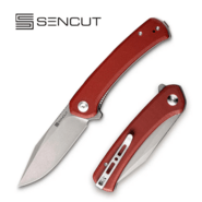 Sencut Snap Burgundy G10 HandleGray S/S LinerGray Stonewashed 9Cr18MoV Blade SA05A-V1 - KNIFESTOCK