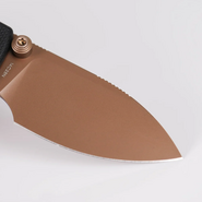Vosteed Raccoon Cub 14C28N Cuivre Dune Noir G10 A3604 - KNIFESTOCK