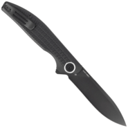 Black Fox ARTIA FOLDING KNIFE,BLACK BLD STAINLESS STEEL D2, G10 BLACK HANDLE - CERAMIC BALL-BEARING  - KNIFESTOCK