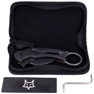 Fox Knives FOX/BASTINELLI BLACKBIRD COUTEAU PLIANT ACIER INOXYDABLE ELMAX PVD LAME, CADRE TITANE VER - KNIFESTOCK