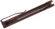 Petrified Fish PFE14 Rogue Black Stonewashed 154CM Red Gmascus G10 PFE14RDMW - KNIFESTOCK
