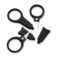 CIVIVI Quick Snip 3 pcs Mini Neck KnivesBlack ABS With Rubber CoatingPlain 6Cr - KNIFESTOCK