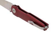 MKM MIURA – CPM Magnacut SW bld - SOLID Red Alu hdl, BUTTON LOCK - REV. S/S CLIP MK MI-ARD  - KNIFESTOCK
