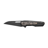 We Knife FalcariaBlack Titanium Handle With Copper Foil Carbon Fiber InlayBlack - KNIFESTOCK