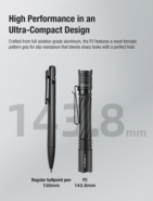 Klarus 2AA EDC Flashlight Multi-Fuel Performance Powerhouse P2 - KNIFESTOCK