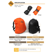 Magforce Rain Cover M Orange #MP9903O - KNIFESTOCK