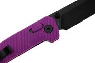 QPS Penguin Glyde 14C28N, nero, Manico: Viola FRN QS130GL-E2 - KNIFESTOCK
