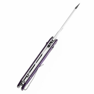 TENABLE KNIVES Shard Stonewashed 14C28N 0.14&quot; / 3.5mm Purple G10 with Diamond Pattern T1006V5 - KNIFESTOCK