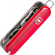 Victorinox Nail Clip 580 Rosso Trasparente 0.6463.T - KNIFESTOCK