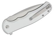 CIVIVI Silver Aluminum Handle Satin Finished Nitro-V Blade Button Lock C18026E-2 - KNIFESTOCK