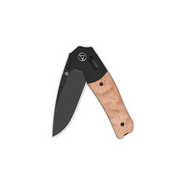 QPS Vault 14C28N, Svart stonewash, Handtag: Anodiserade aluminiumförstärkningar, G10 med - KNIFESTOCK