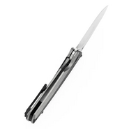 Kansept Raven Stonewashed CPM 20CV, Bead Blasted Ti, Shred CF K2109A2 - KNIFESTOCK