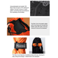 Magforce Rain Cover L Black #MP9904B - KNIFESTOCK