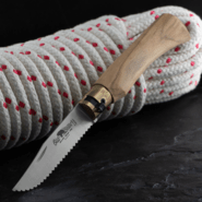 OLD BEAR® M - STAINLESS STEEL, OLIVE HANDLE, SERRATED BLADE 9337/19_LU - KNIFESTOCK