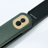 Vosteed Corgi 14C28N Black Stonewash Green Micarta CG3SVM1 - KNIFESTOCK
