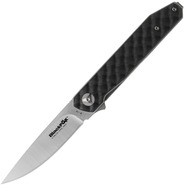 COUTEAU PLIANT BLACK FOX RELOADED MANCHE G10 NOIR LAME SATINÉE 440C - KNIFESTOCK