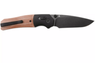 QSP Knife Vault 14C28N, black stonewashed Anodized aluminium bolsters, Tan micarta QS157-C2 - KNIFESTOCK