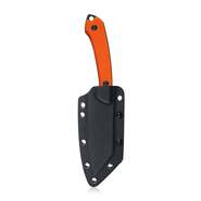 KUBEY Perses Couteau de Survie Extérieur à Lame Fixe Manche Orange G10 Étui Kydex Tek-lok KU302B - KNIFESTOCK