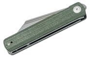 SENCUT Bronte Green Micarta Handle Gray Stonewashed 9Cr18MoV Blade SA08B - KNIFESTOCK