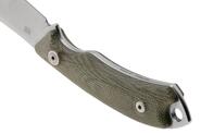 MKM POCKET TANGO 1 – MAGNACUT MUK SW bld, GRN CNV MICARTA hdl, +POCKET LEATHER SHEATH MK PT1-GC - KNIFESTOCK